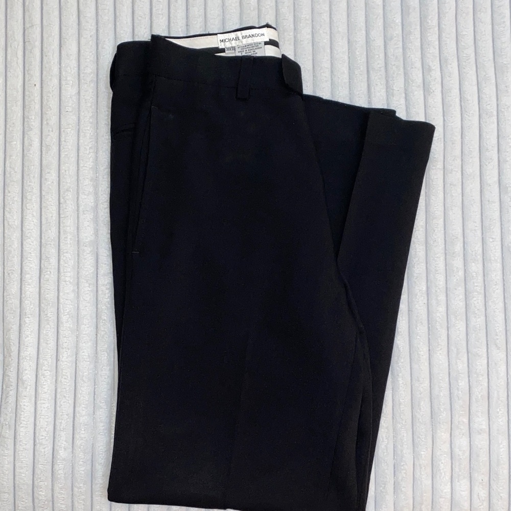 Men's Black Slacks Dress Pants